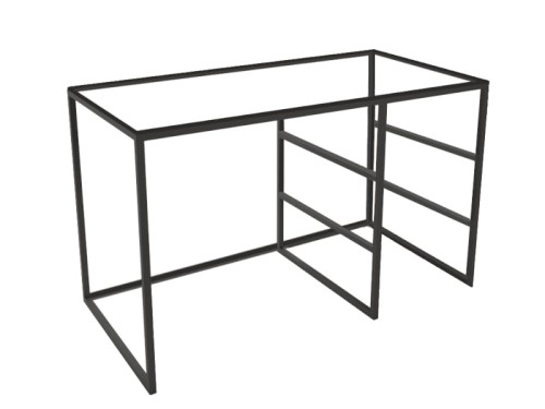stelaż biurko industrialne loft półki drewno blat panatikos biuro gabinet.jpg