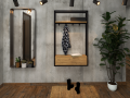 Wieszak do przedpokoju nowoczesny industrialny szafka wieszaki loft stalowy metalowy dowolny wymiar poznań producent